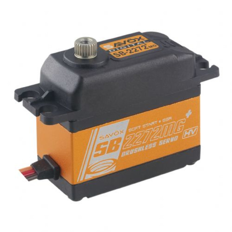 SB2272MGP - High Voltage Brushless Digital Gyro Servo w/Soft Start, 0.028sec / 138.9oz @ 8.4V | ג'יירו ובקרי טיסה SB2272MGP - High Voltage Brushless Digital Gyro Servo w/Soft Start, 0.028sec / 138.9oz @ 8.4V | ג'יירו ובקרי טיסה