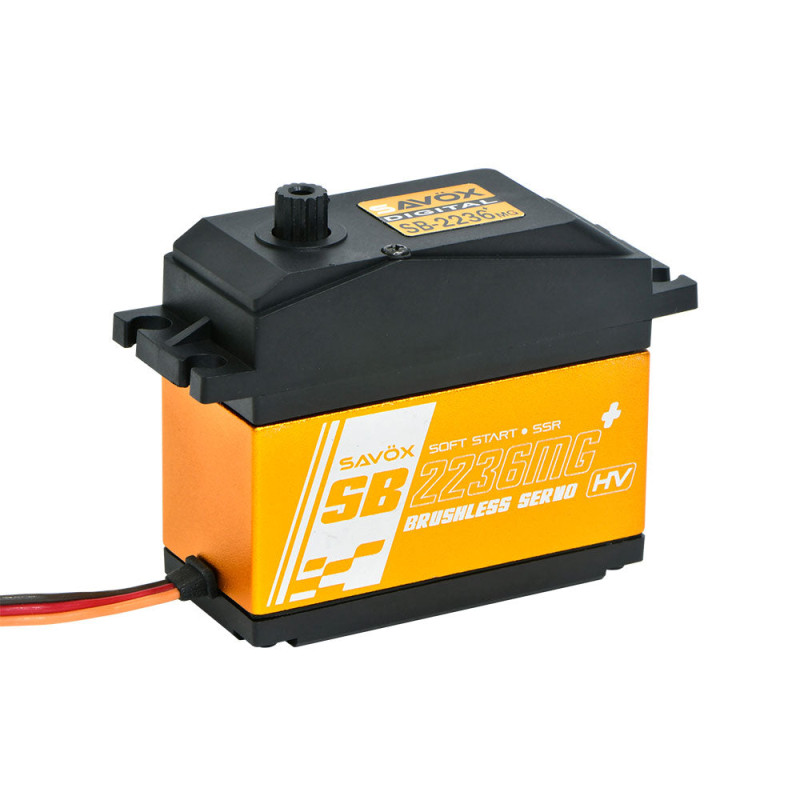SB2236MGP - 1/5 Scale High Voltage Brushless Digital Servo, 0.13sec / 555oz @ 7.4V | סרווים Brushless SB2236MGP - 1/5 Scale High Voltage Brushless Digital Servo, 0.13sec / 555oz @ 7.4V | סרווים Brushless