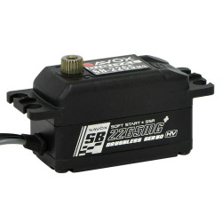 SB2265MGP-BE - Black Edition Low Profile High Voltage Brushless Digital Servo, 236.1 oz/in, 0.07s/60deg, 8.4V | סרווים Brushless
