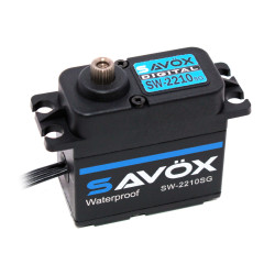SW2210SG-BE - Waterproof Premium, High Voltage, Brushless, Digital Servo 0.11 sec / 555oz @ 7.4V -Black Edition | סרווים Brushless