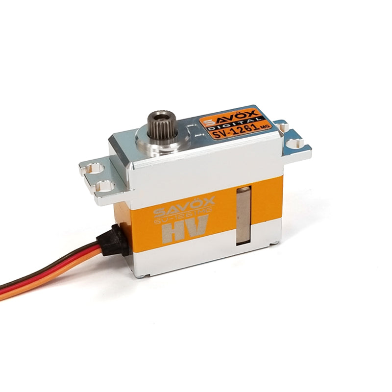 SV1261MG - Mini Digital High Voltage Aluminum Case Servo 0.095/277@ 7.4V | סרווים High Voltage SV1261MG - Mini Digital High Voltage Aluminum Case Servo 0.095/277@ 7.4V | סרווים High Voltage