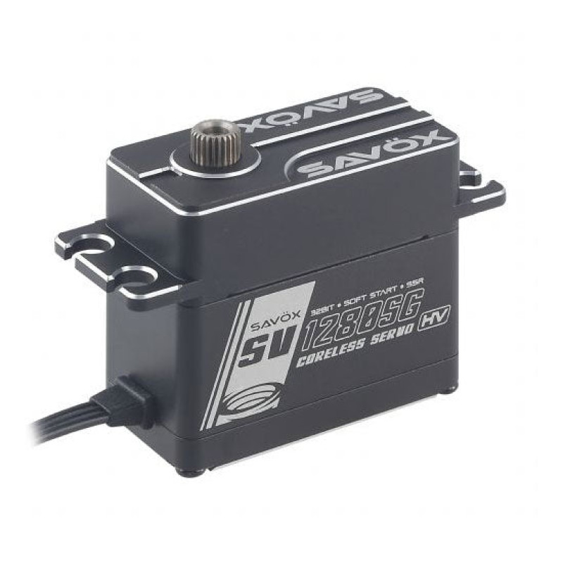 SV1280SGP - High Voltage Coreless Steel Gear Monster Torque Servo with Soft Start, 0.12sec / 763.8oz @ 8.4V | סרווים High Voltage SV1280SGP - High Voltage Coreless Steel Gear Monster Torque Servo with Soft Start, 0.12sec / 763.8oz @ 8.4V | סרווים High Voltage