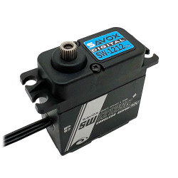 SW1212SGP-BE Waterproof, High Torque, High Voltage Coreless Digital Servo, 0.13 sec / 722oz @ 8.4V -Black Edition | סרווים High Voltage