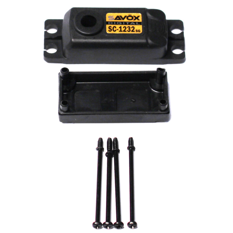 CSC1232SG - Top & Bottom Servo Case with Screws, for SC1232SG | חלפי סרווים CSC1232SG - Top & Bottom Servo Case with Screws, for SC1232SG | חלפי סרווים