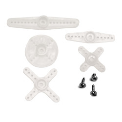 SH11P - Plastic Micro Servo Horn Set, for Plastic Gear Servos, 21 Tooth