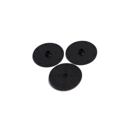 SH30 - Large Round Shape Standard Size Plastic Servo Horn Set, 25 Tooth (3pcs) | חלפי סרווים