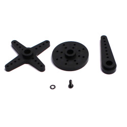 SH60M - Plastic 1/5 Scale Servo Horn Set, 15 Tooth (3 pcs) | חלפי סרווים