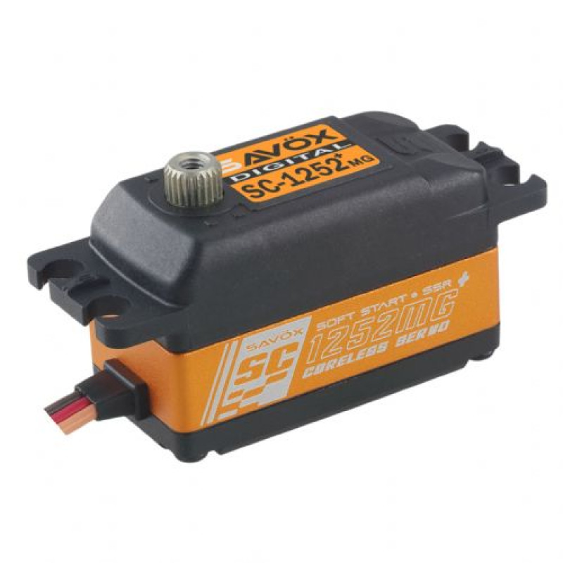 SC1252MGP - Low Profile Digital Servo Super Speed w/ Soft Start, 0.07sec / 97.2oz @ 6V | סרווים סטנדרטיים SC1252MGP - Low Profile Digital Servo Super Speed w/ Soft Start, 0.07sec / 97.2oz @ 6V | סרווים סטנדרטיים