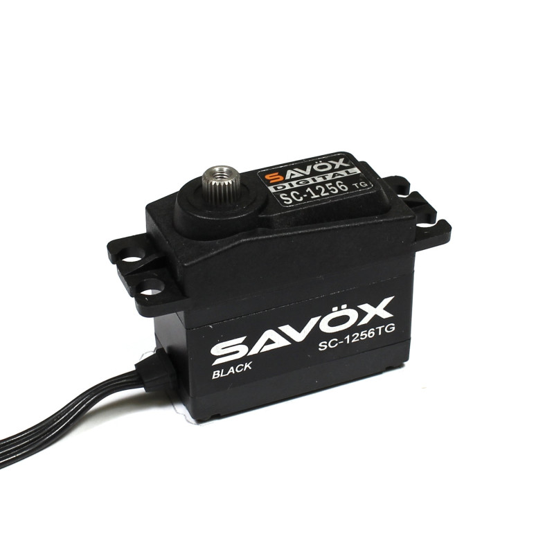 SC1256TG-BE - Black Edition Standard Size Coreless Digital Servo .15/277 @ 6V | סרווים סטנדרטיים SC1256TG-BE - Black Edition Standard Size Coreless Digital Servo .15/277 @ 6V | סרווים סטנדרטיים