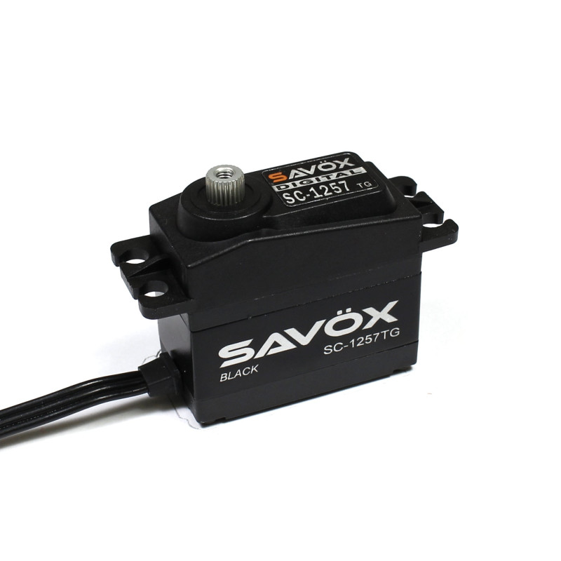 SC1257TG-BE - Black Edition Standard Size Coreless Digital Servo .07/139 @ 6V | סרווים סטנדרטיים SC1257TG-BE - Black Edition Standard Size Coreless Digital Servo .07/139 @ 6V | סרווים סטנדרטיים