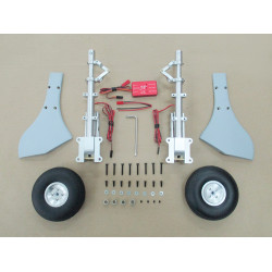 Set of ER-150 95°Retracts & PU rubber wheels aluminum hub 4