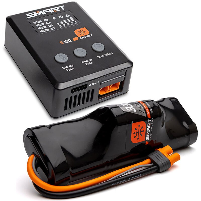 Smart Powerstage NiMH Surface Bundle: 3300mAh 8.4V NiMH IC3 & S100 Charger