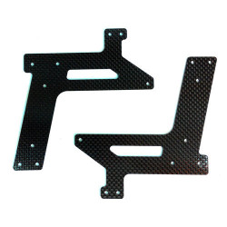 E550 Parts Carbon Lower Frame (2) Front PV0070 | מסוקים