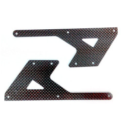 E550 Parts Carbon Lower Frame (2) Rear PV0071 | מסוקים