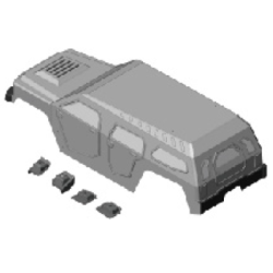 K-ROCK CLEAR BODY PD09-0151 | רכבי RC