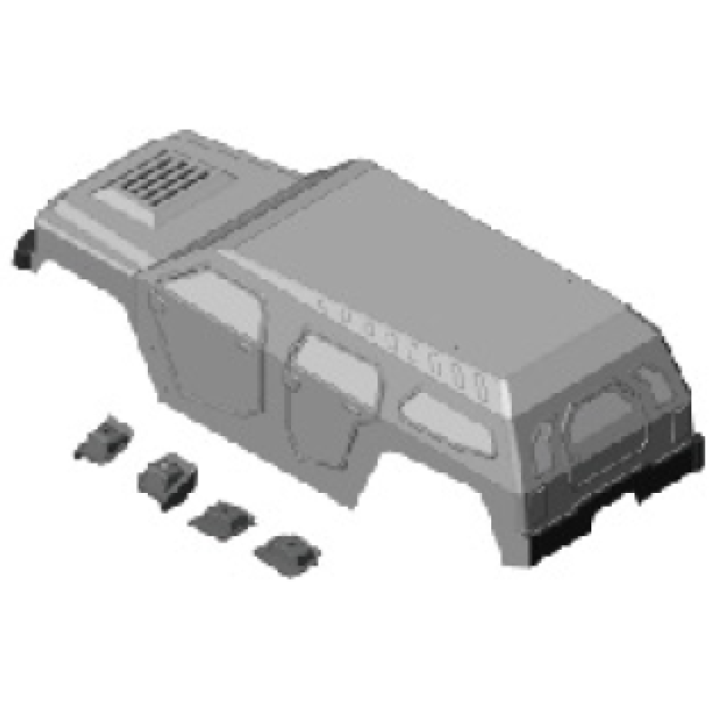 K-ROCK CLEAR BODY PD09-0151 | רכבי RC K-ROCK CLEAR BODY PD09-0151 | רכבי RC
