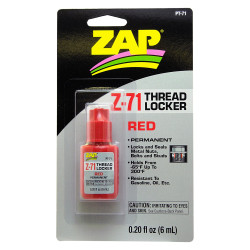 PT-71 - 0.20 fl. oz. (6 ml.) Z-71 Permanent Thread Locker (red), carded | דבקי CA