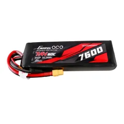 Gens ace 7600mAh 2S 60C 7.4V Lipo Battery | XT60 Plug | Car Classic