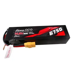 Gens ace 6750mAh 4S 60C 14.8V Lipo Battery | XT90 Plug | Car Classic