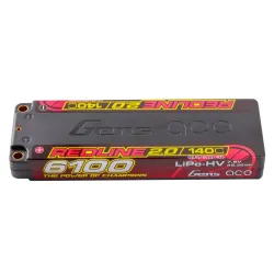 Gens ace 6100mAh 2S 140C 7.6V(HV) Lipo Battery | 5.0mm bullet | Redline
