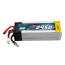 Gens ace 2450mAh 3S 30C 11.1V Lipo Battery | 3.5mm Bullet+3.5mm Stecker | Boat