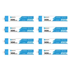 BETAFPV BT2.0 300mAh 1S 30C Battery (8PCS)