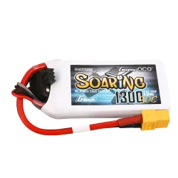 Gens ace 1300mAh 2S 30C 7.4V Lipo Battery | XT60 Plug | Soaring