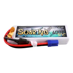 Gens ace 4000mAh 4S 30C 14.8V Lipo Battery | EC5 Plug | Soaring