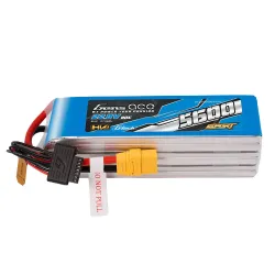 Gens ace 5600mAh 6S 80C 22.8V(HV) Lipo Battery | XT90 Plug | Sport (700 Helicopter)