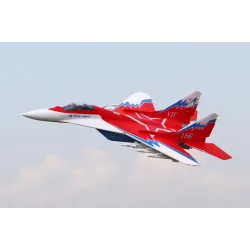 Freewing MiG-29 Fulcrum V2 Red Star Twin 80mm EDF Jet with Thrust Vectoring and Gyro - PNP