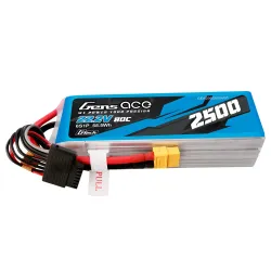 Gens ace 2500mAh 6S 80C 22.2V Lipo Battery | XT60 Plug | Heli