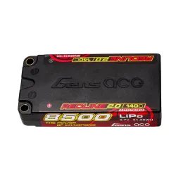 Gens ace 8500mAh 1S 140C 3.7V Shorty Lipo Battery | 5.0mm bullet | Redline