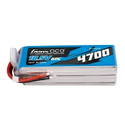 Gens ace 4700mAh 5S 60C 18.5V Lipo Battery | No Plug | Ace Classic (F3A)