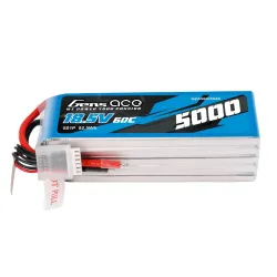 Gens ace 5000mAh 5S 60C 18.5V Lipo Battery | No Plug | Ace Classic (F3A)