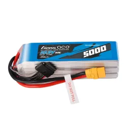 Gens ace 5000mAh 6S 60C 22.2V Lipo Battery | XT90 Plug | Heli