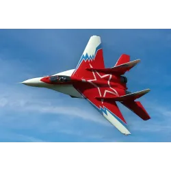 Freewing MiG-29 Fulcrum Red Star Twin 80mm EDF Jet with Thrust Vectoring - PNP