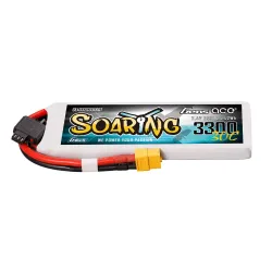 Gens ace 3300mAh 2S 30C 7.4V Lipo Battery | XT60 Plug | Soaring