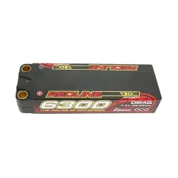 Gens ace 6300mAh 2S 130C 7.4V Lipo Battery | 5.0mm bullet | Redline