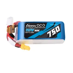 Gens ace 750mAh 3S 60C 11.1V Lipo Battery | XT30 Plug | Heli