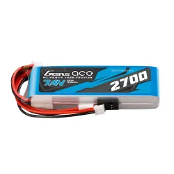 Gens ace 2700mAh 2S 7.4V Lipo Battery | Futaba+JST-EHR | TX&RX