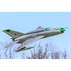 Freewing Mig-21 Silver 80mm EDF Jet - ARF PLUS