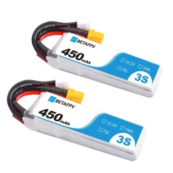 BETAFPV 450mAh 3S 75C Lipo Battery (2PCS)
