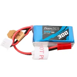 Gens ace 300mAh 2S 45C 7.4V Lipo Battery | JST-SYP Plug | Ace Classic