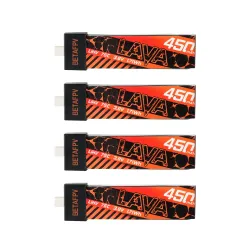 BETAFPV LAVA 1S 450mAh 75C Battery (4PCS)