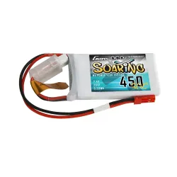 Gens ace 450mAh 2S 30C 7.4V Lipo Battery | JST-SYP Plug | Soaring