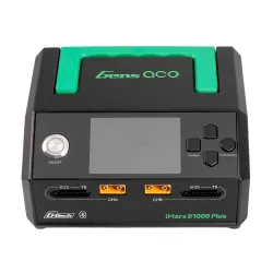 Gens ace iMars D1000 Plus Smart Charger | AC 1000W | 25A | 1-7S | 2-Channel | UK version