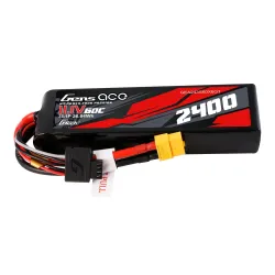 Gens ace 2400mAh 3S 60C 11.1V Lipo Battery | XT60 Plug | Car Classic
