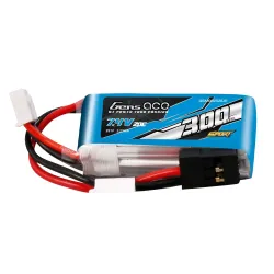Gens ace 300mAh 2S 20C 7.4V Lipo Battery | JR Plug | Sport (F3K)