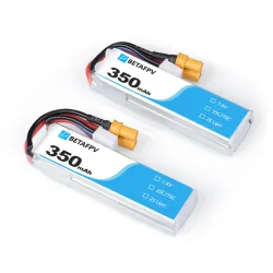BETAFPV 350mAh 2S 35C Lipo Battery (2PCS)