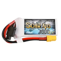 Gens ace 1000mAh 2S 30C 7.4V Lipo Battery | XT60 Plug | Soaring